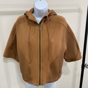 lululemon athletica dark tan Hooded zip Jacket size small